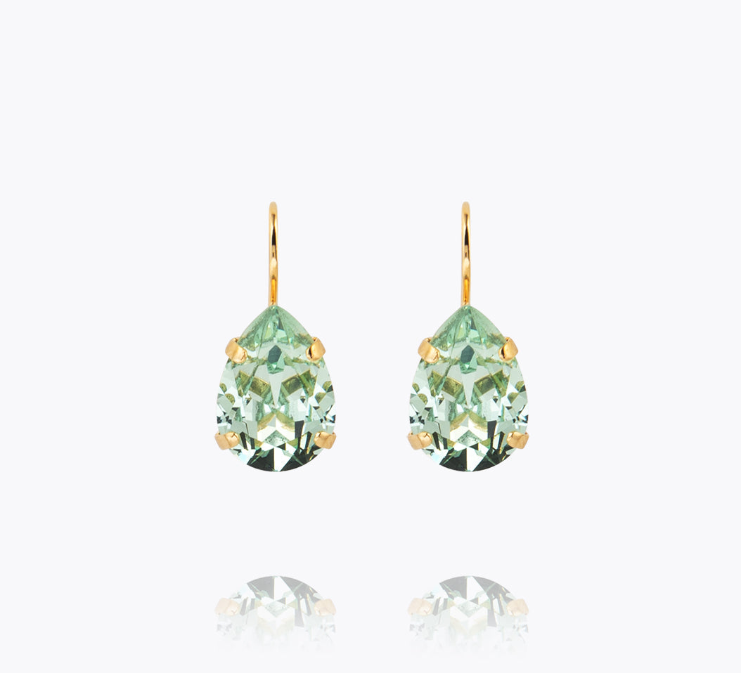 Caroline Svedbom - Mini Drop Clasp Earrings Chrysolite Gold