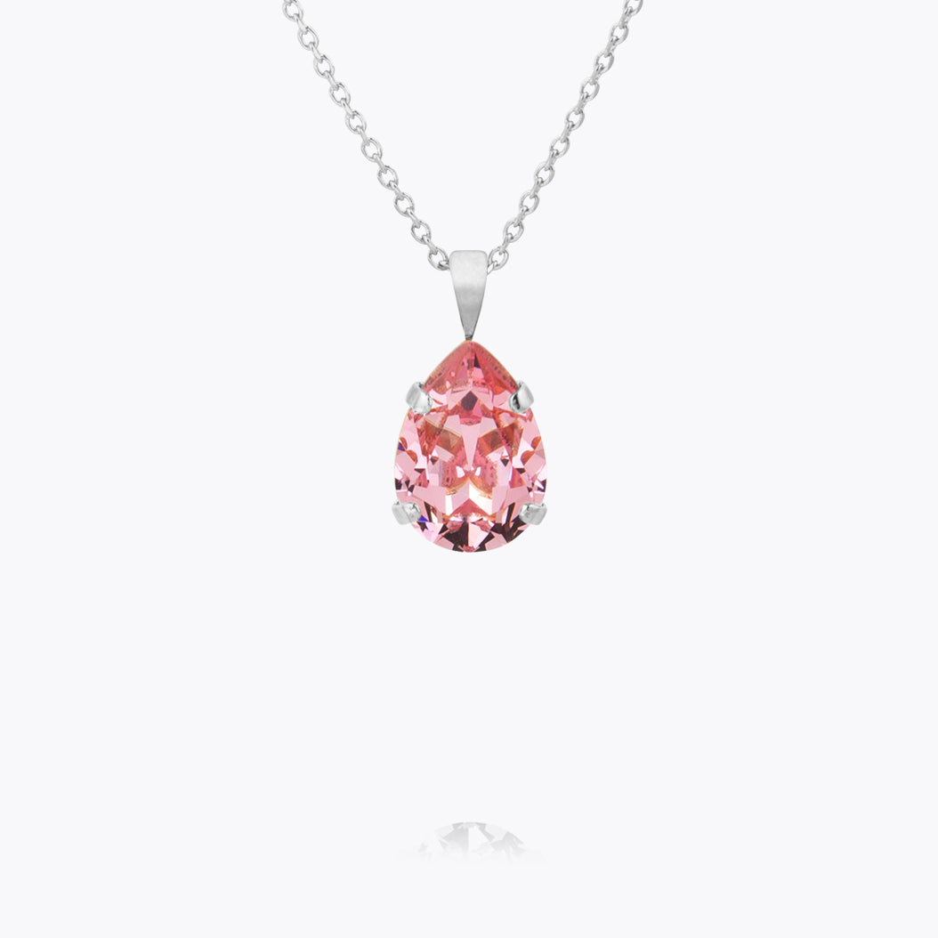 Caroline Svedbom - Mini Drop Necklace Light Rose Rhodium