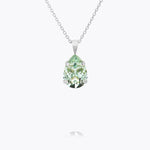Caroline Svedbom - Mini Drop Necklace Chrysolite Rhodium