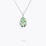 Caroline Svedbom - Mini Drop Necklace Chrysolite Rhodium