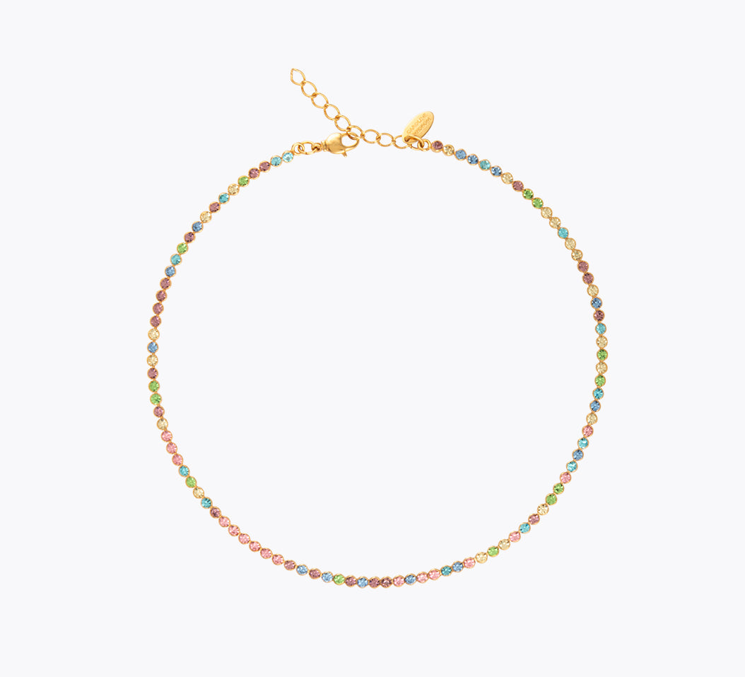 Caroline Svedbom - Siri Necklace Pastel Combo Gold