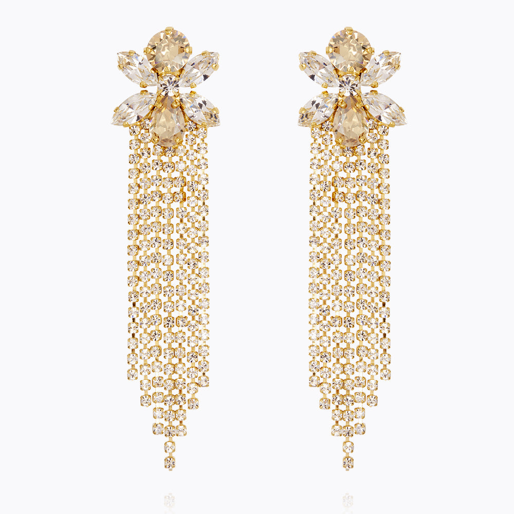 Caroline Svedbom - Adore You Earrings Crystal Golden Shadow Gold