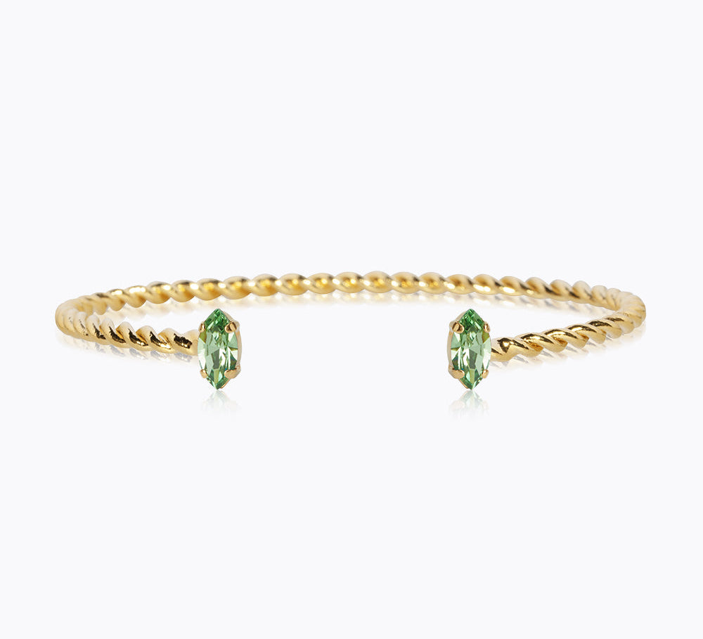 Caroline Svedbom - Petite Navette Bracelet Peridot Gold