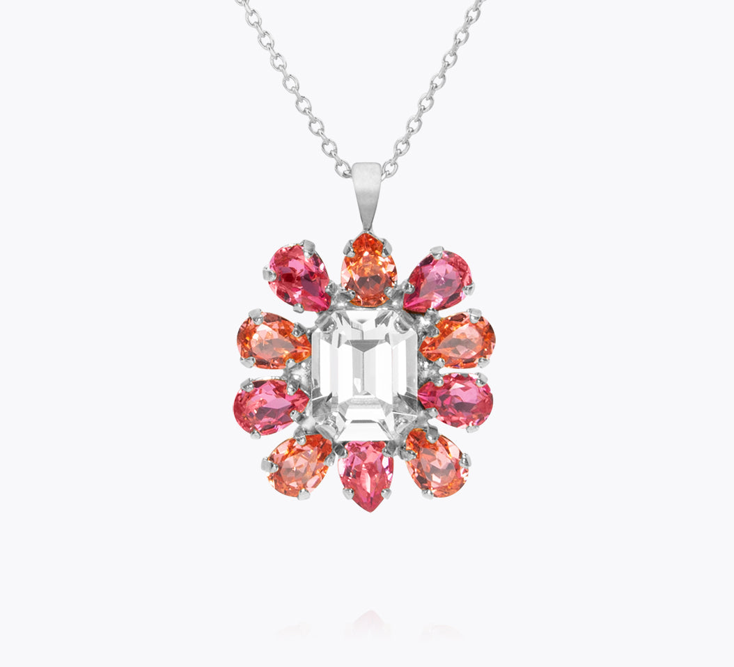 Peony Necklace / Coral Combo