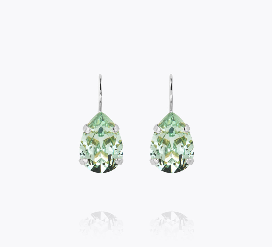 Mini Drop Clasp Earrings / Chrysolite