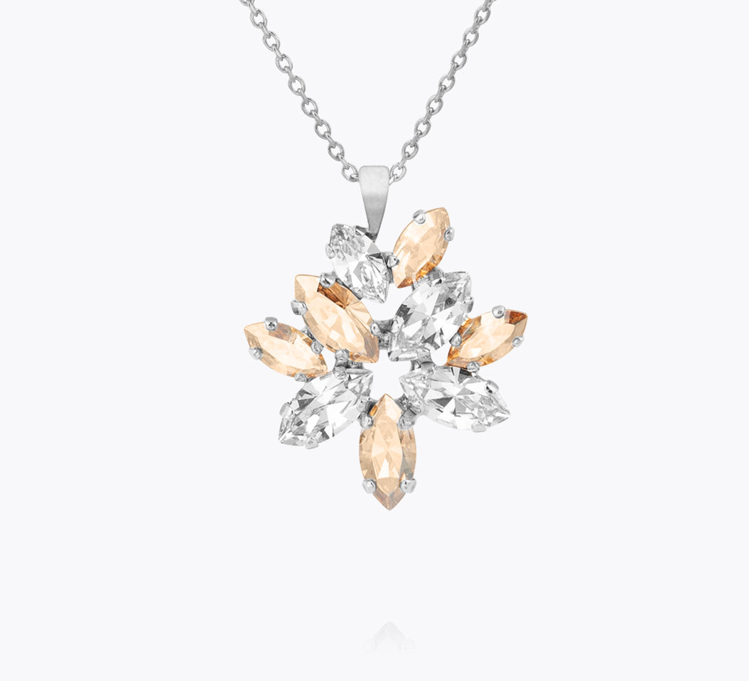 Melia Necklace / Crystal / Golden Shadow