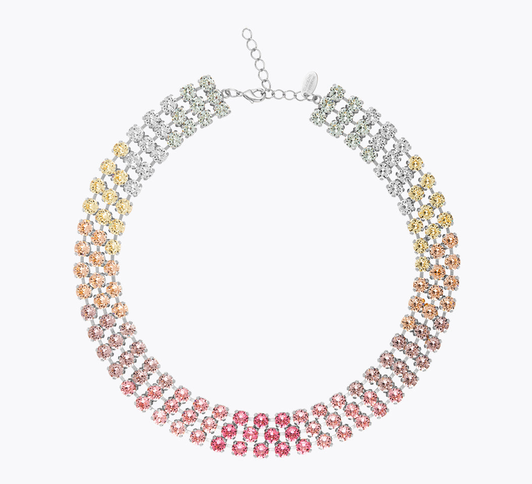 Rosanna Necklace / Pastel Rainbow Combo
