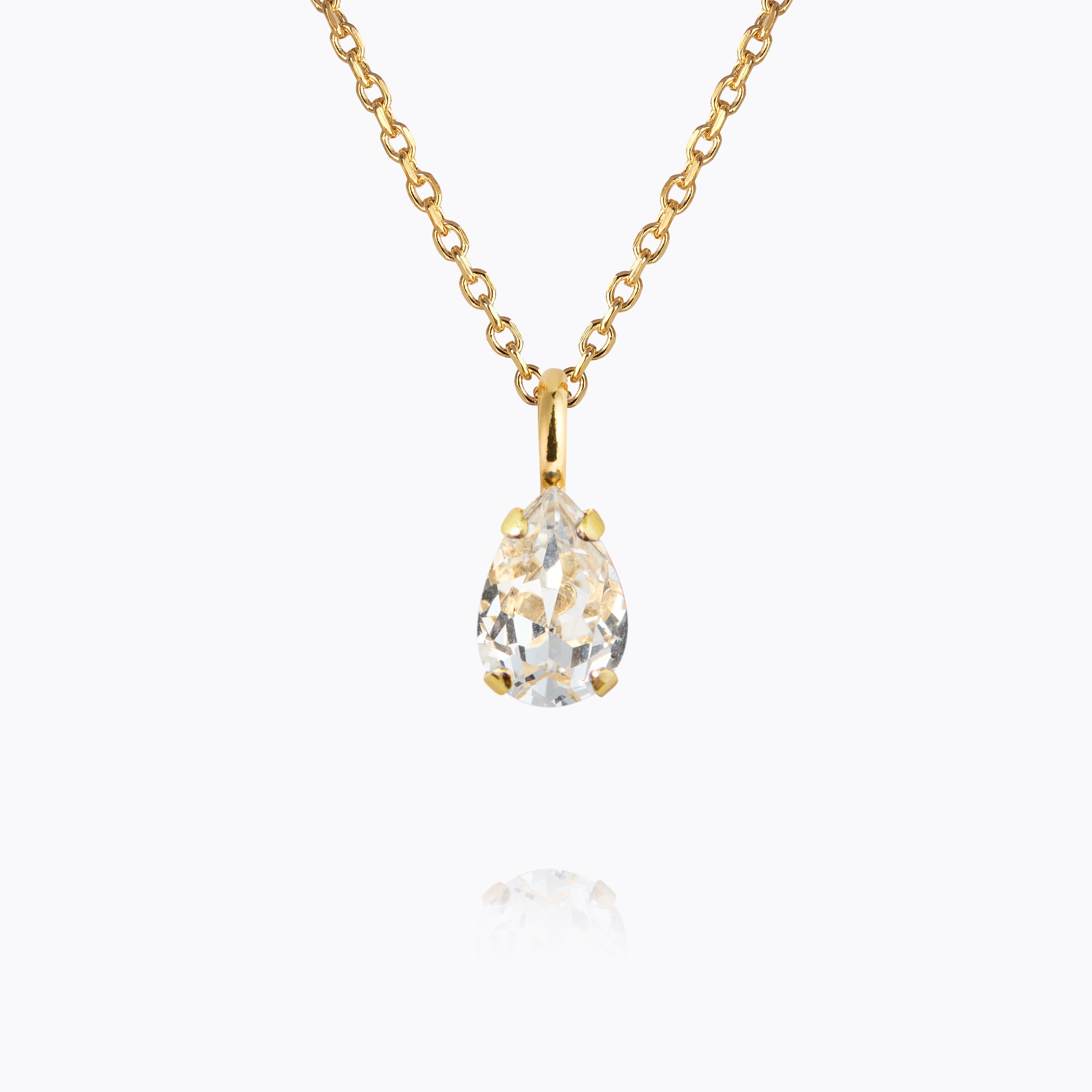 Caroline Svedbom - Amelia Necklace Crystal Gold