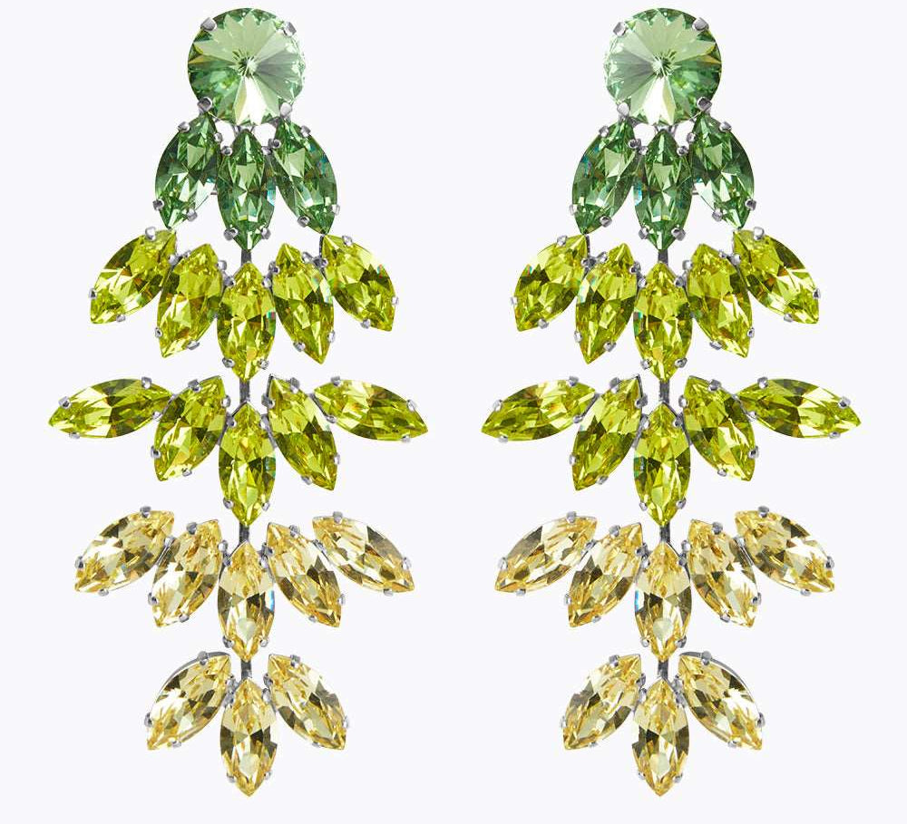 Bonnie Earrings / Lime Combo