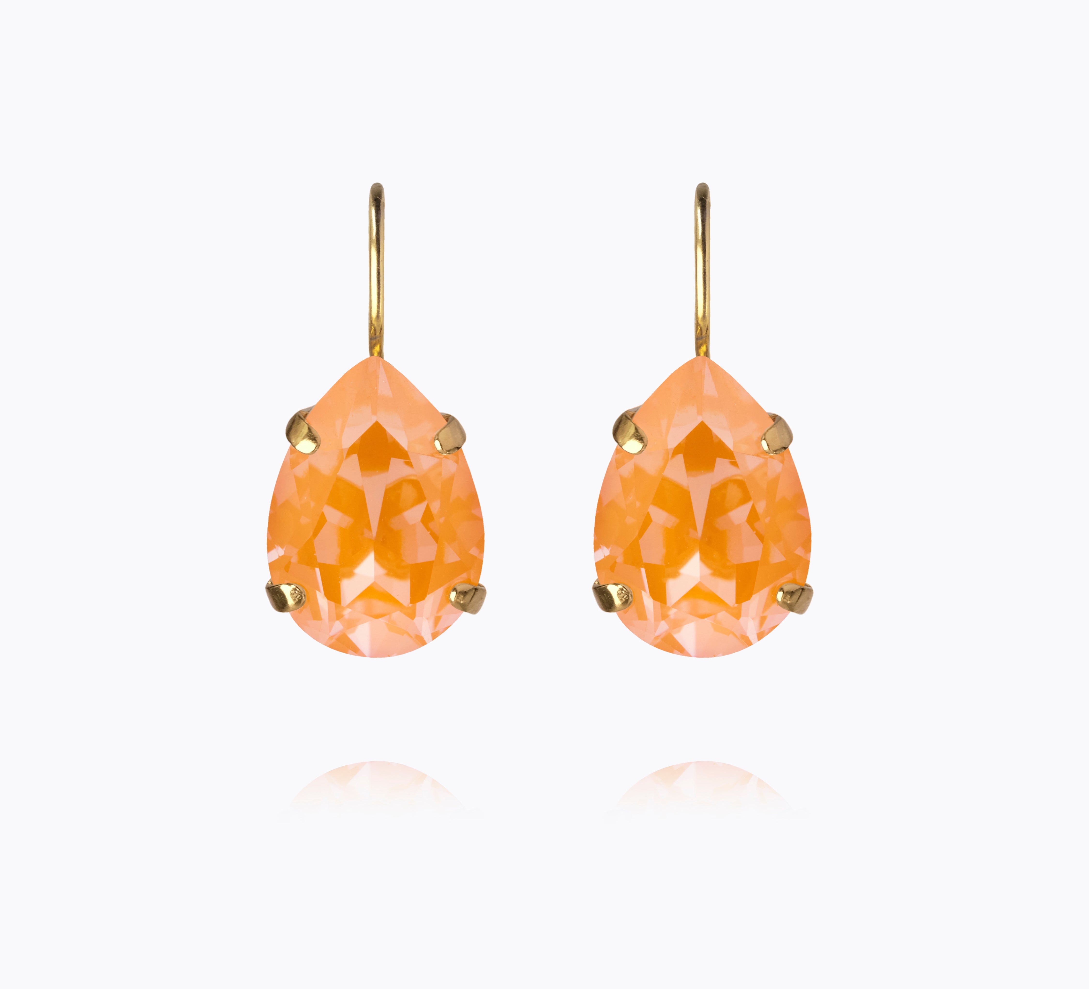 Caroline Svedbom - Mini Drop Clasp Earrings Mango Delite Gold
