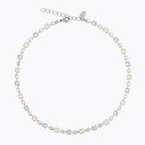 Caroline Svedbom - Calanthe Necklace Azore Combo Rhodium