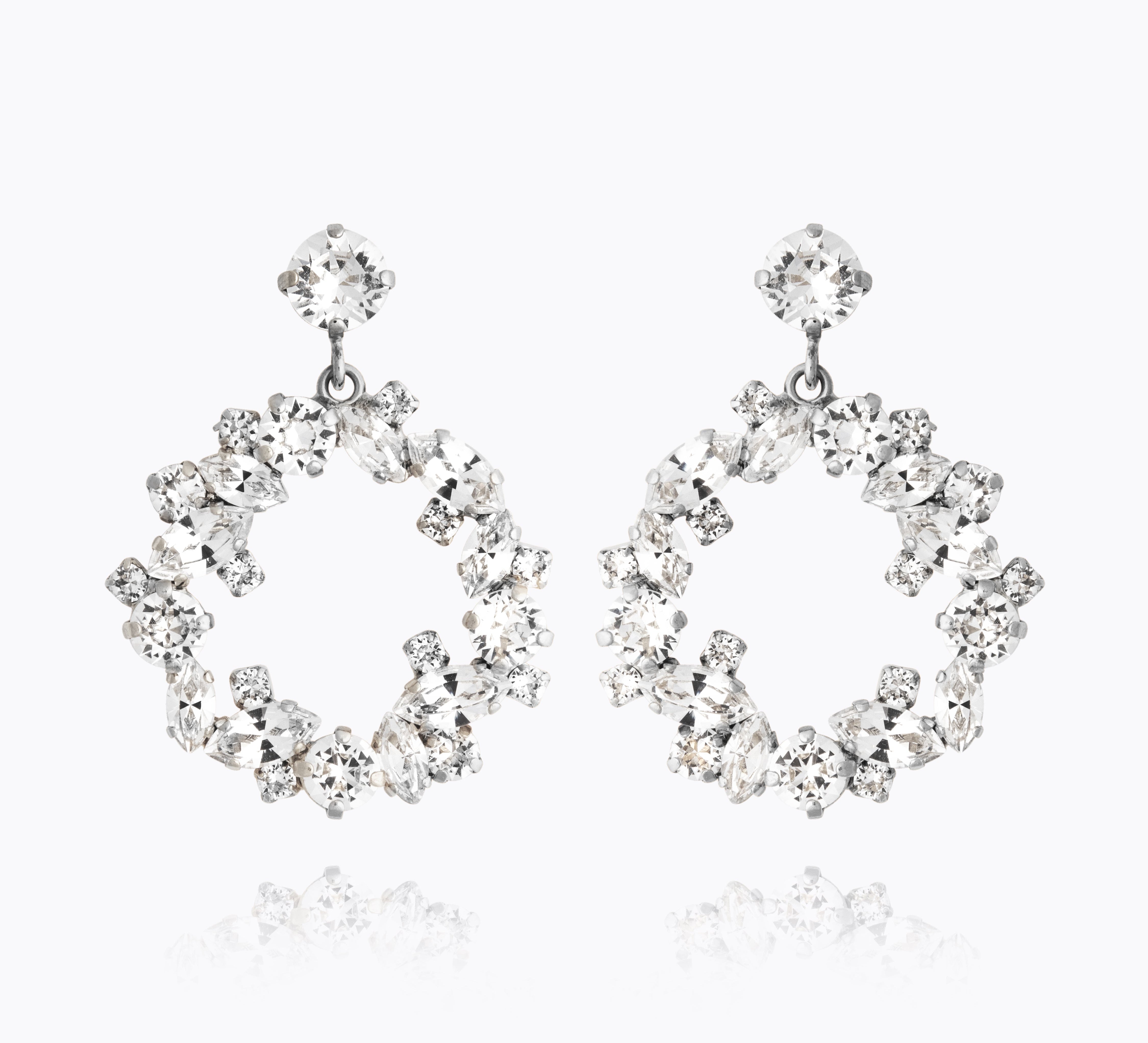Circle Of Love Earrings / Crystal