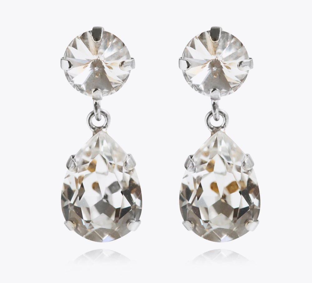 Classic Drop Earrings / Crystal