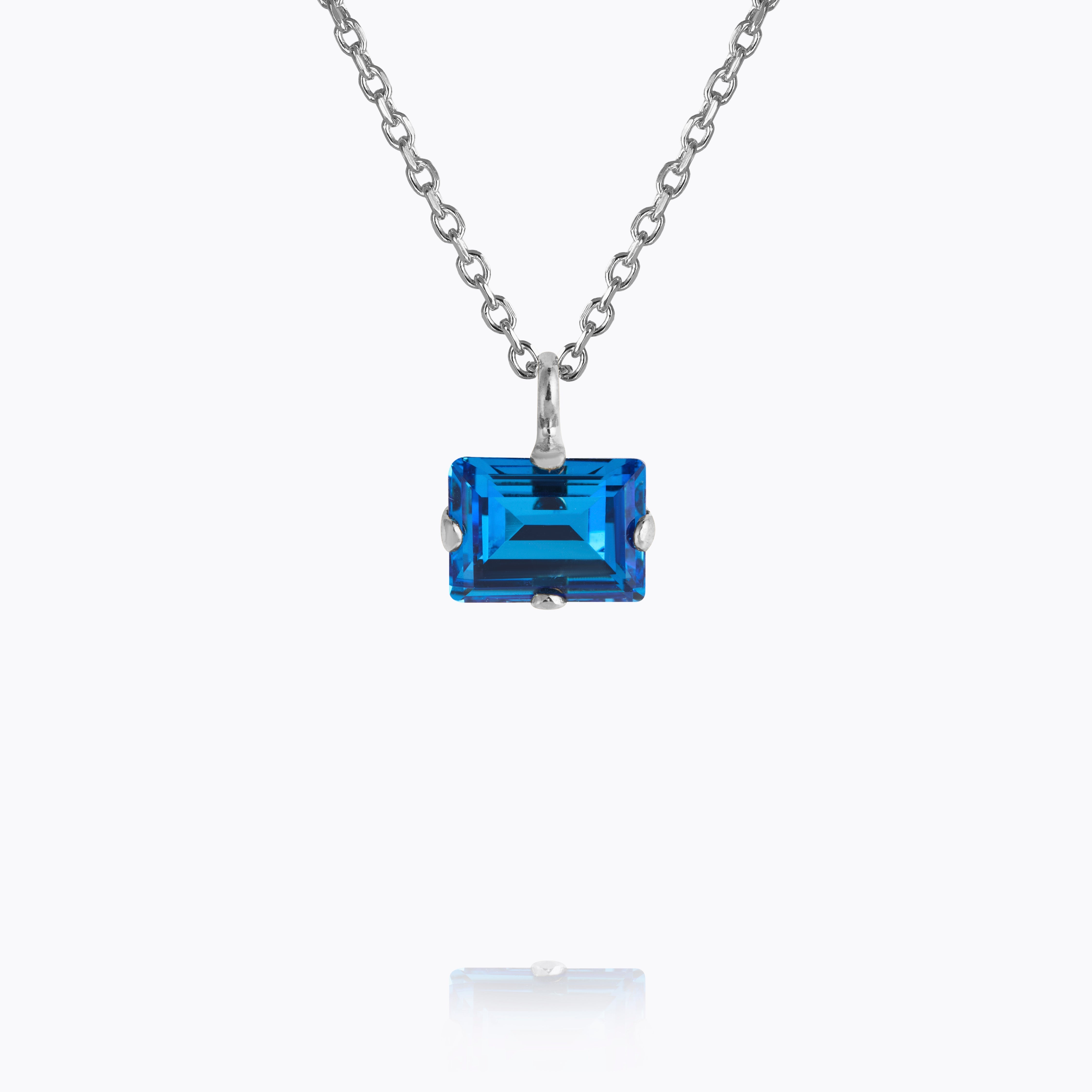 Caroline Svedbom - Diora Stud Necklace Recreated Iceblue Rhodium