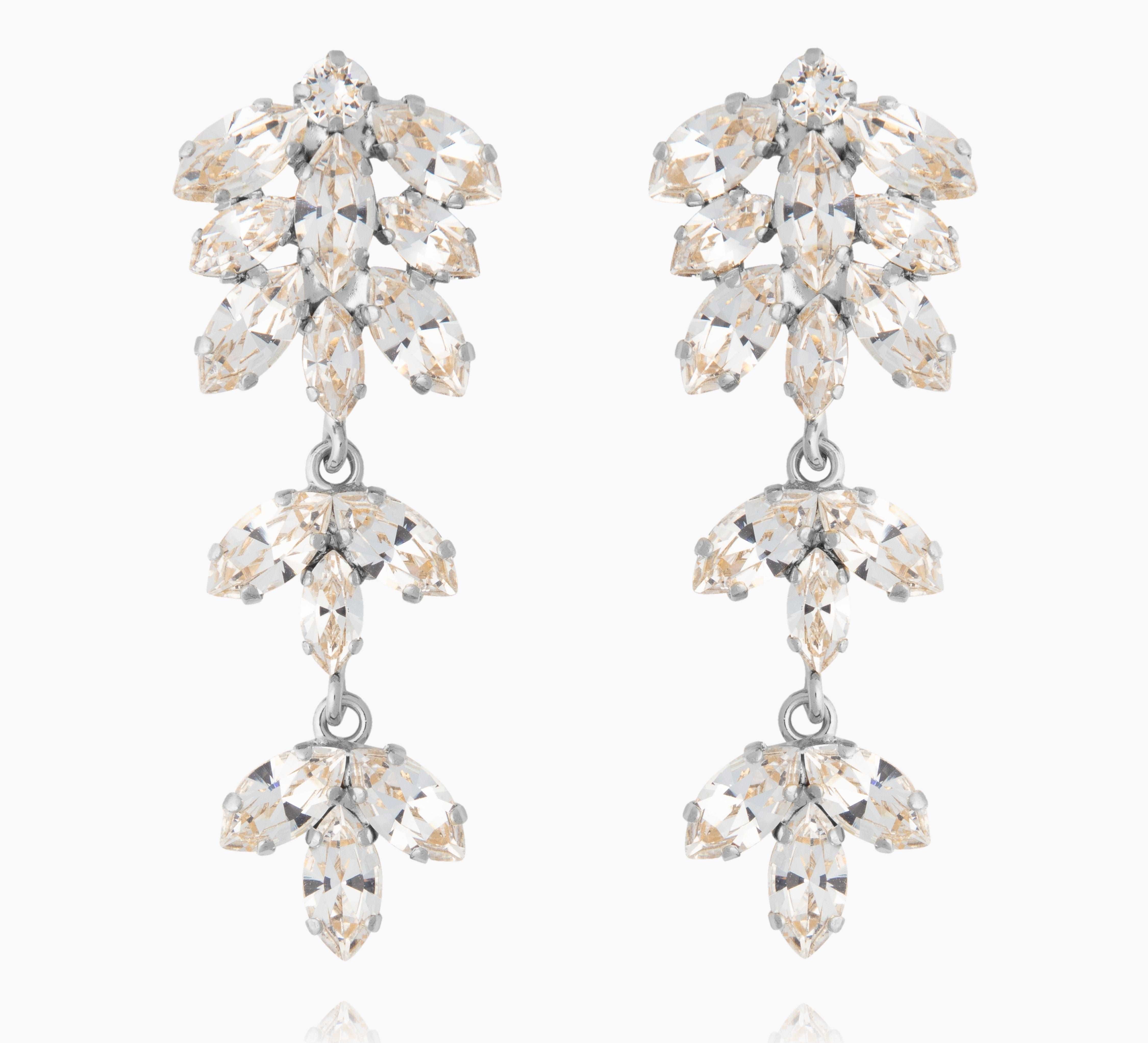 Falling In Love Earrings / Crystal