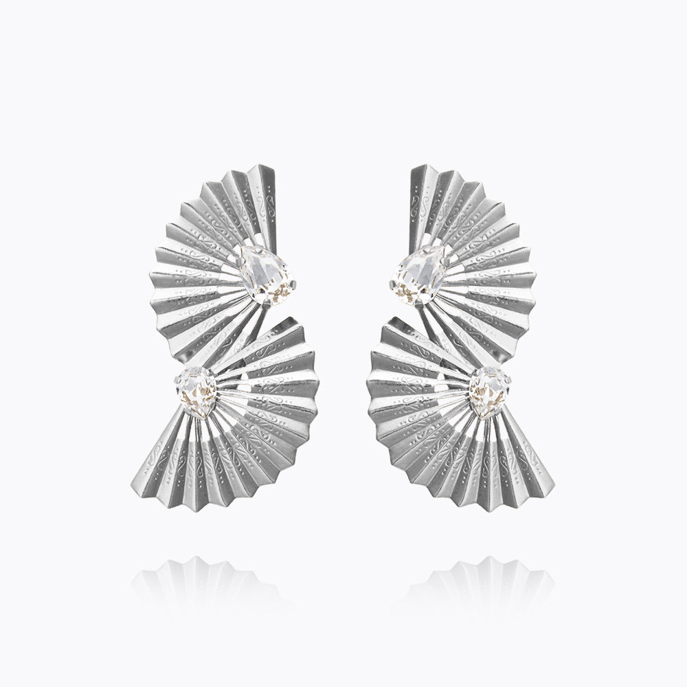 Caroline Svedbom - Flamenco Earrings Crystal Rhodium