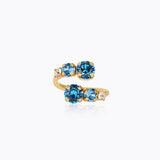 Caroline Svedbom - Halo Ring Recreated Iceblue Gold