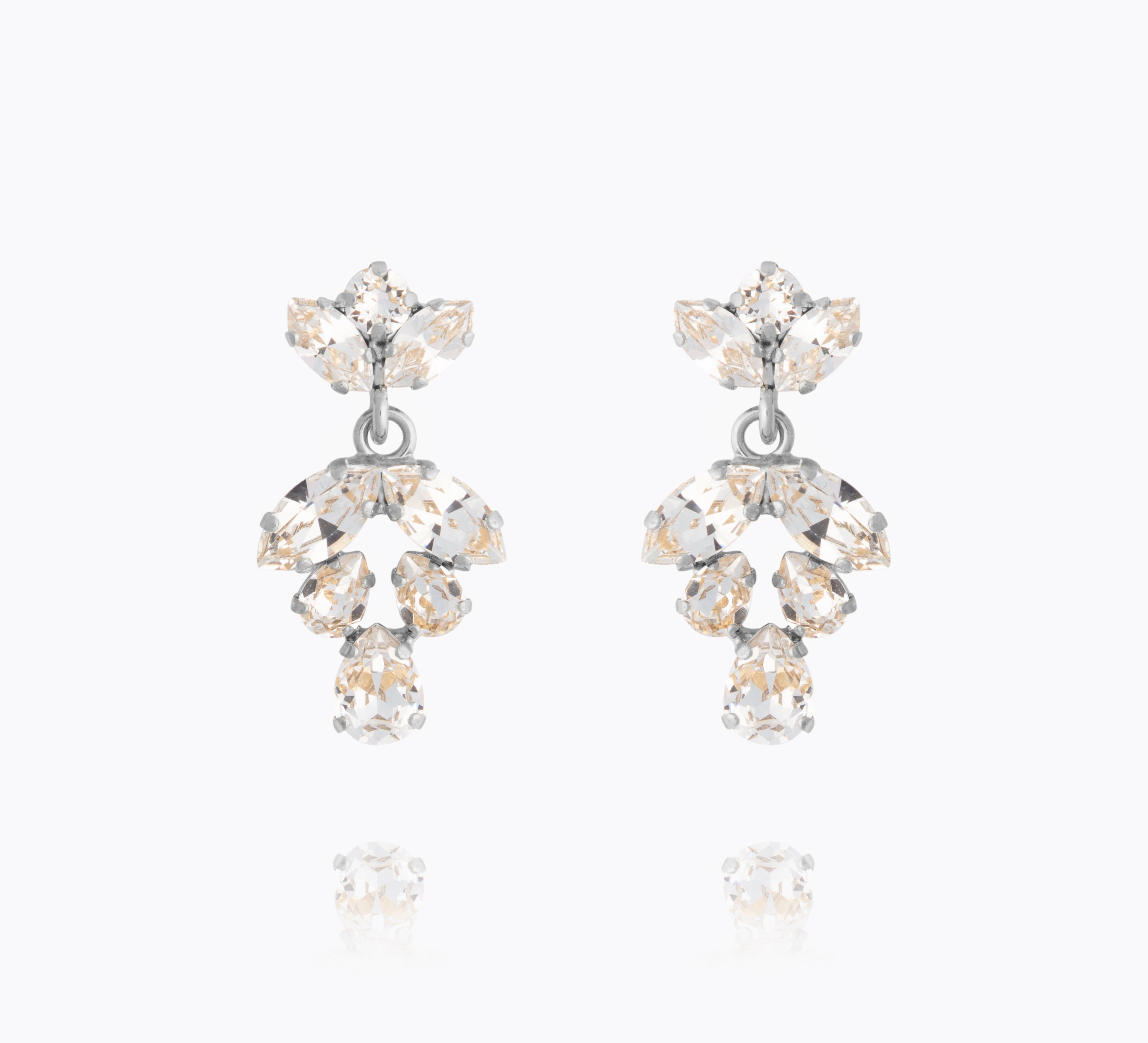 Kiss Me Earrings / Crystal