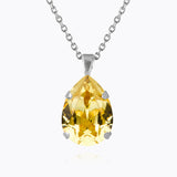 Caroline Svedbom - Mini Drop Necklace Dark Jonquil Rhodium