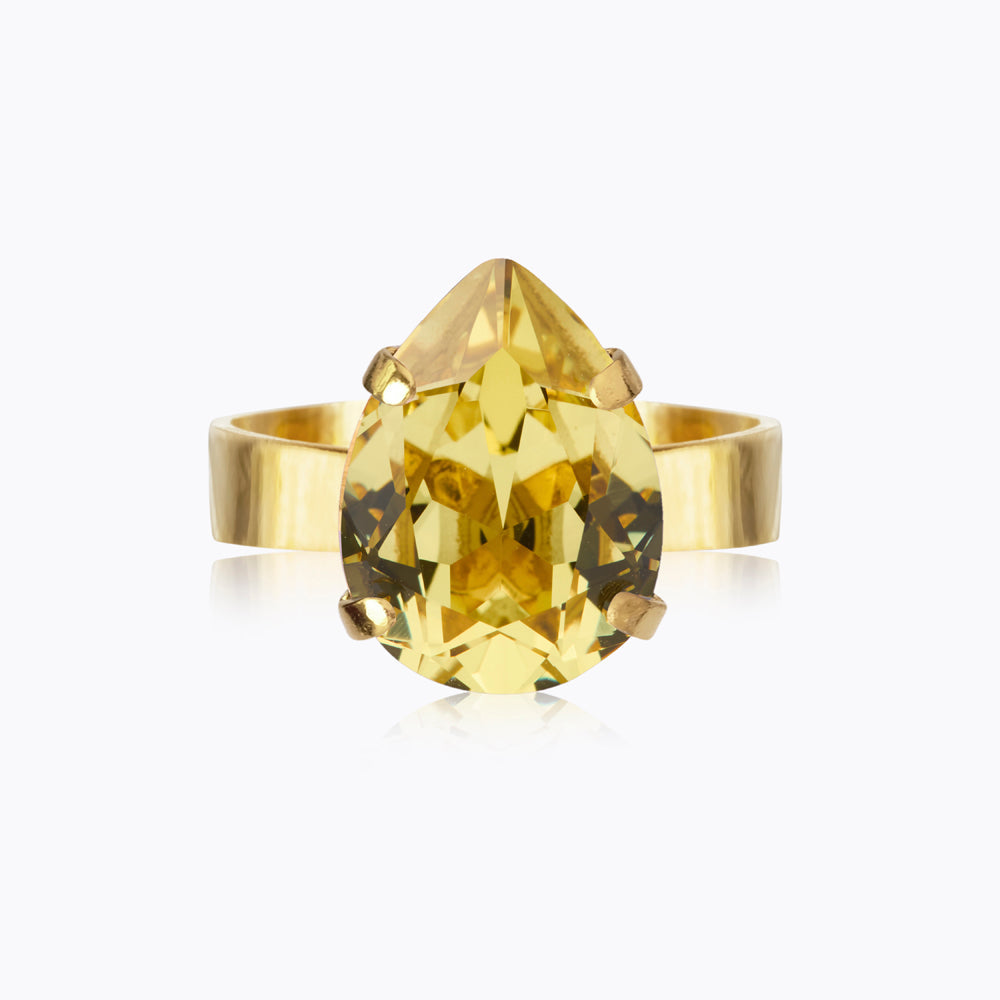 Caroline Svedbom - Mini Drop Ring Dark Jonquil Gold