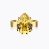 Caroline Svedbom - Mini Drop Ring Dark Jonquil Gold