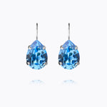 Caroline Svedbom - Mini Drop Clasp Earrings Recreated Iceblue Rhodium