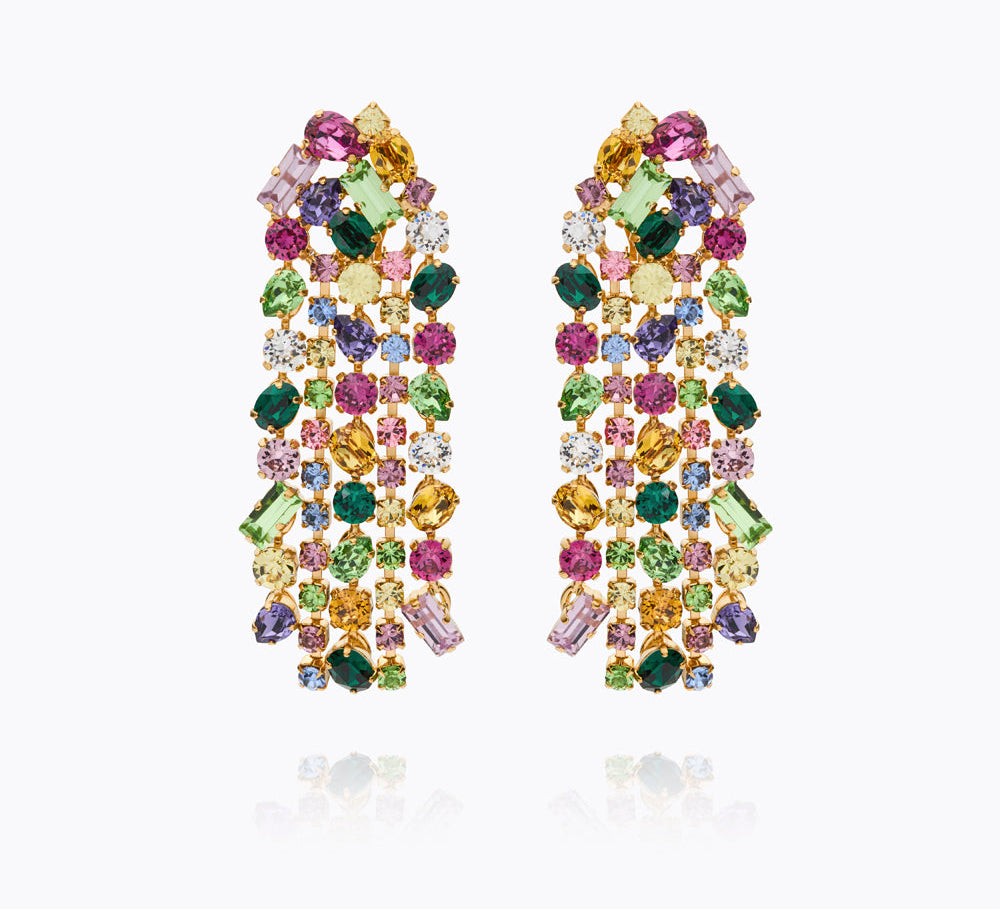 Caroline Svedbom - Noelle Statement Earring Festive Combo Gold
