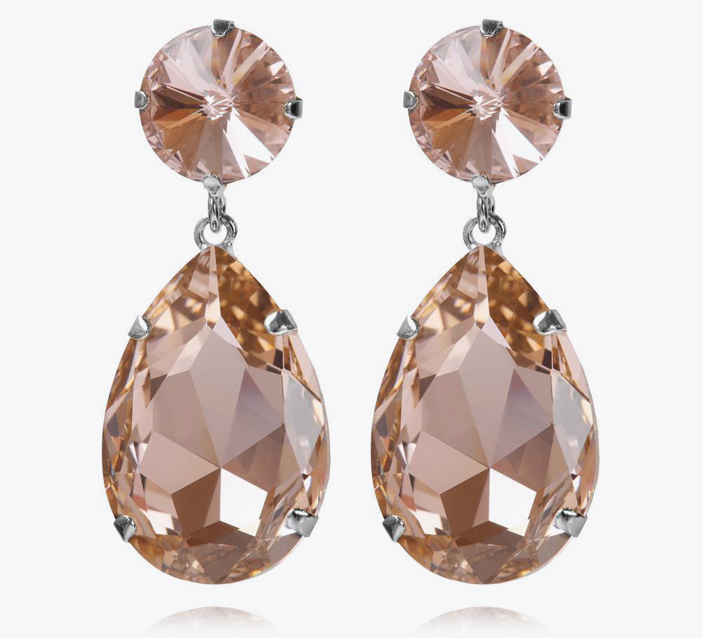 Perfect Drop Earrings / Vintage Rose