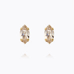 Caroline Svedbom - Petite Navette Earrings Light Silk Gold