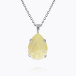 Caroline Svedbom - Mini Drop Necklace Soft Yellow Rhodium