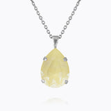 Caroline Svedbom - Mini Drop Necklace Soft Yellow Rhodium