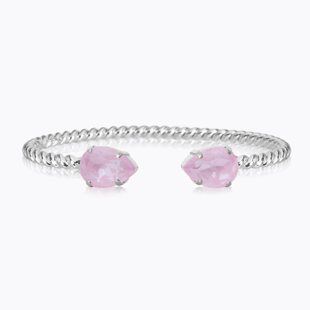 Caroline Svedbom - Mini Drop Bracelet Soft Pink Rhodium