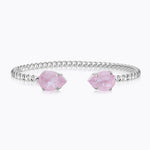 Caroline Svedbom - Mini Drop Bracelet Soft Pink Rhodium