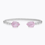 Caroline Svedbom - Mini Drop Bracelet Soft Pink Rhodium