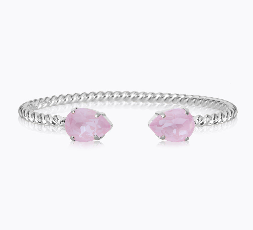 Caroline Svedbom - Mini Drop Bracelet Soft Pink Rhodium