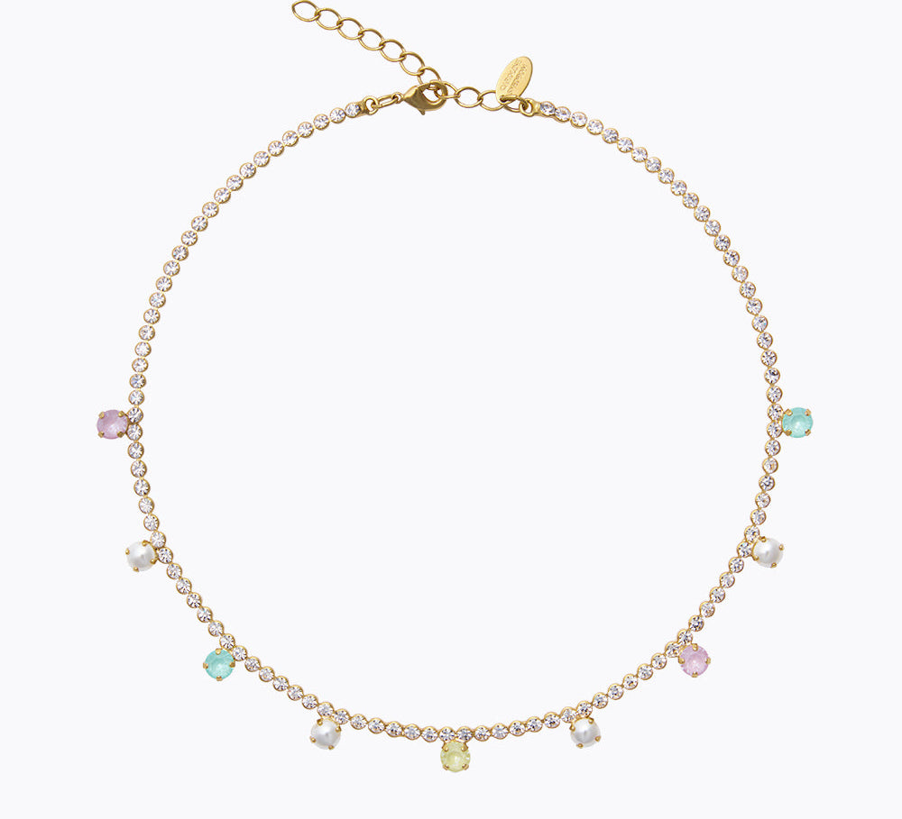 Caroline Svedbom - Millie Necklace Soft Pastel Combo Gold