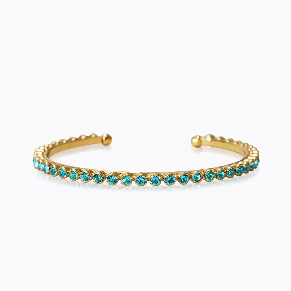 Caroline Svedbom - Siri Bangle Aquamarine Gold