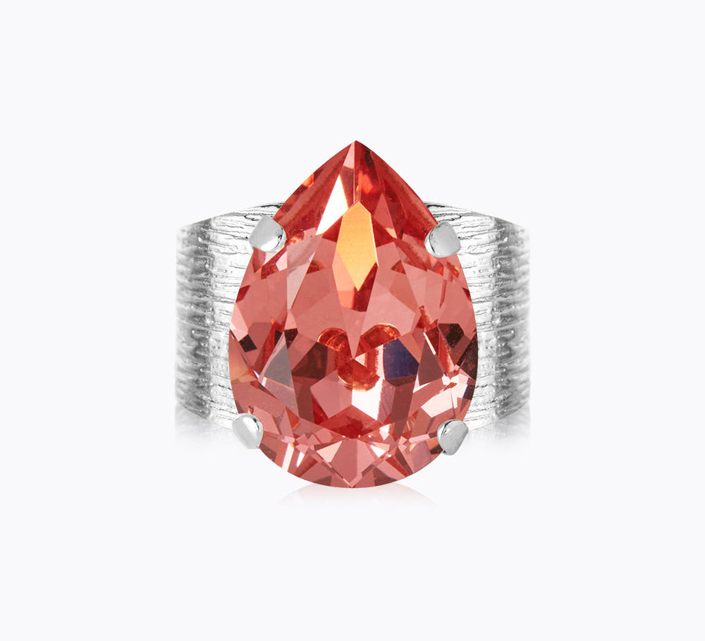 Classic Drop Ring / Rose Peach