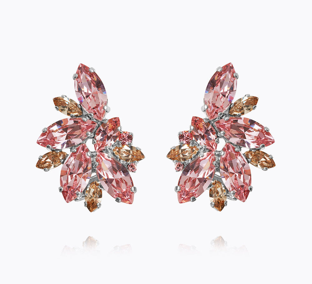 Iris Earcuffs / Light Rose + Silk