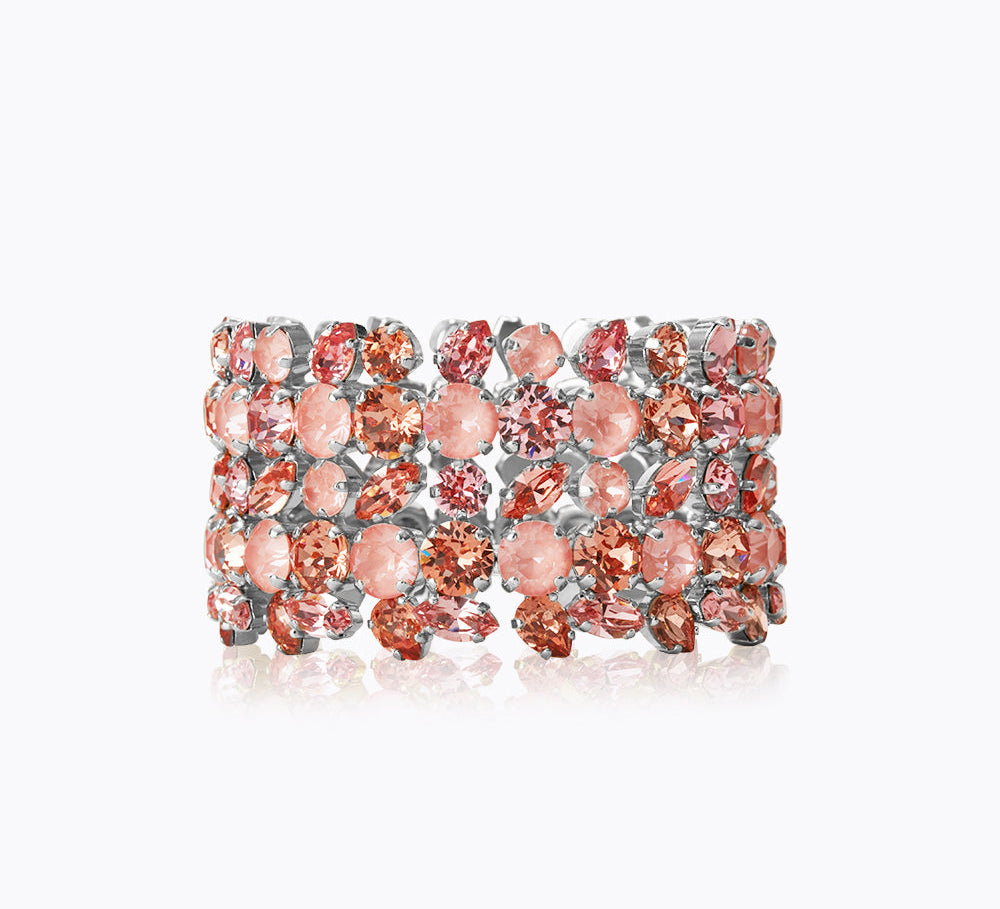 Multi Cuff Bracelet / Flamingo Combo