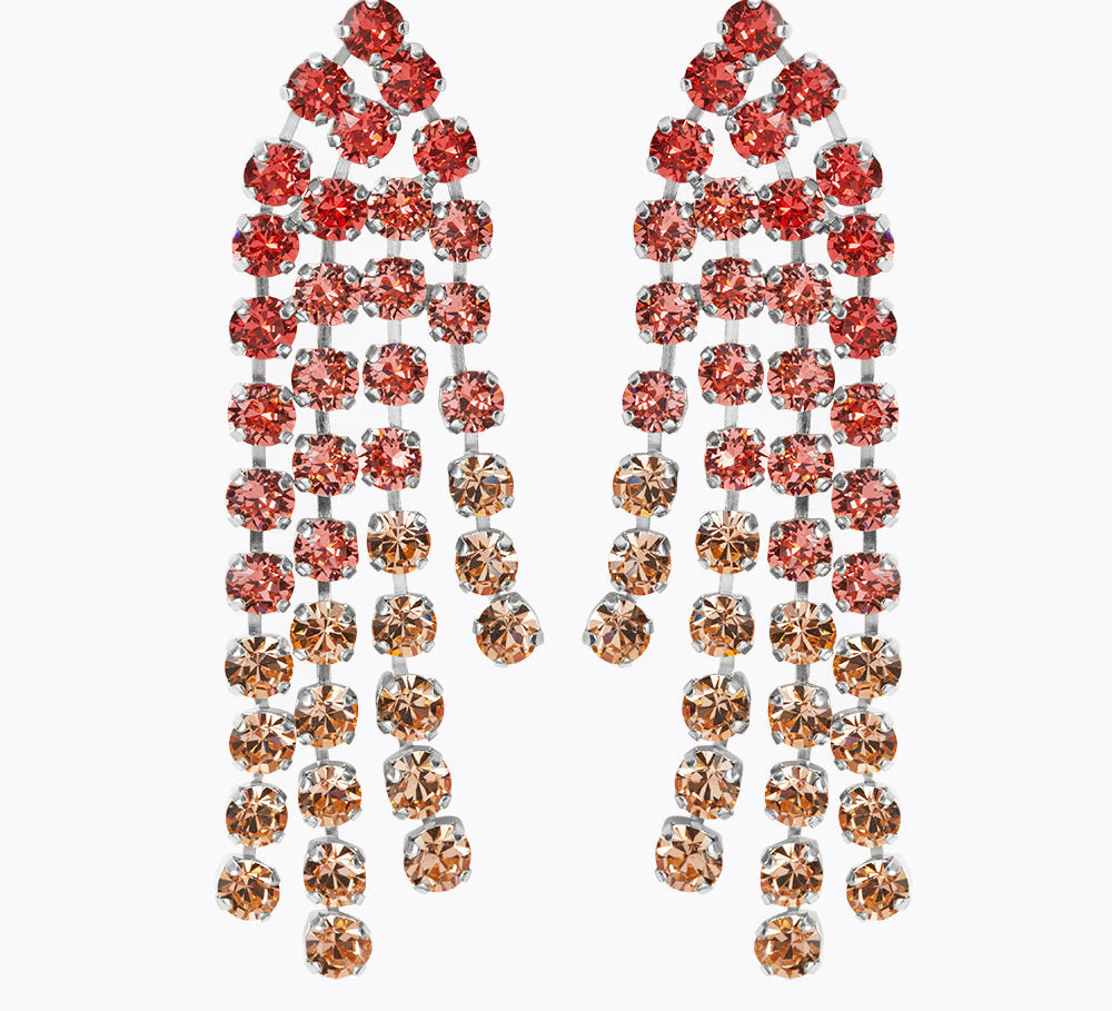 Rosanna Earrings / Peach Combo