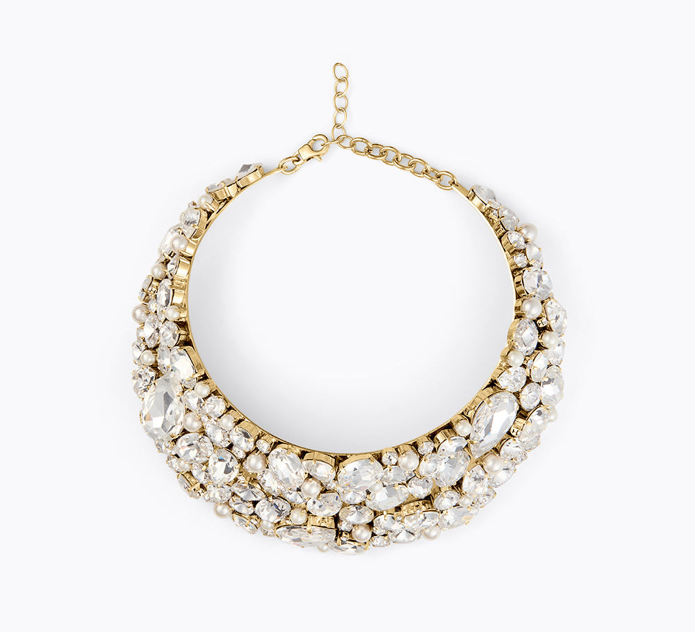Katia Necklace / Pearl / Crystal