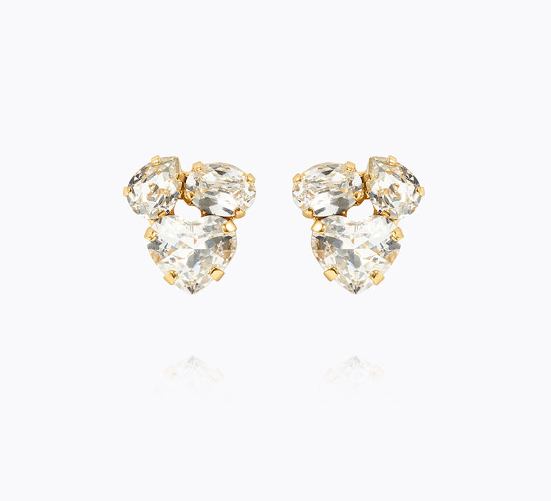 Caroline Svedbom - Amour Earrings Crystal Gold