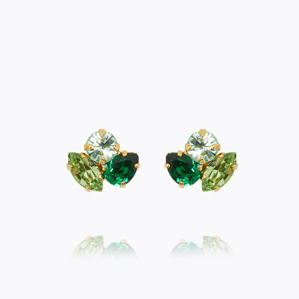 Caroline Svedbom - Ana Earrings Majestic Green Combo Gold