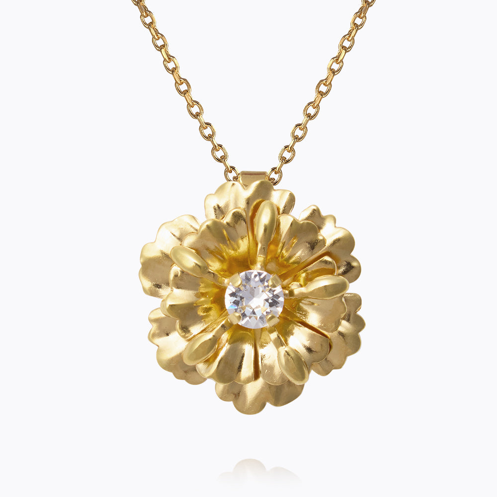 Caroline Svedbom - Blossom Necklace Crystal Gold