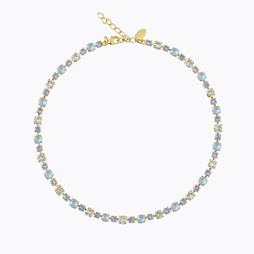 Caroline Svedbom - Calanthe Necklace Sky Combo Gold