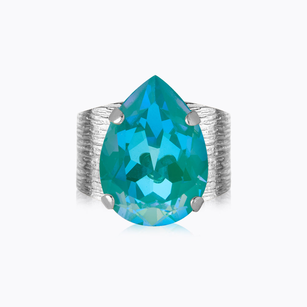 Caroline Svedbom - Classic Drop Ring Laguna Delite Rhodium