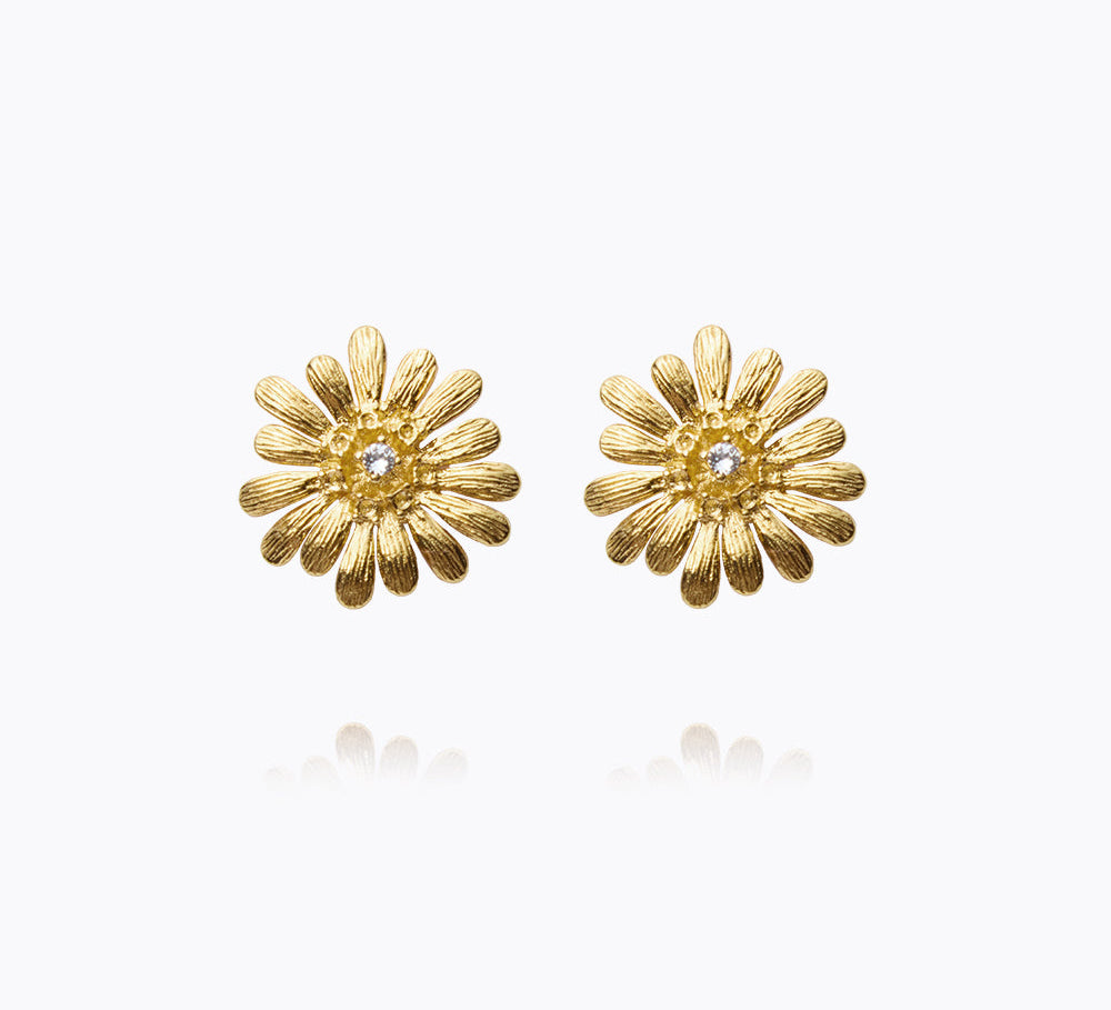 Caroline Svedbom - Daisy Earrings Crystal Gold