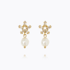 Caroline Svedbom - Emmy Earrings Pearl Crystal Gold