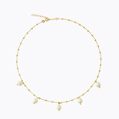 Caroline Svedbom - Emmy Pearl Necklace Gold Gold